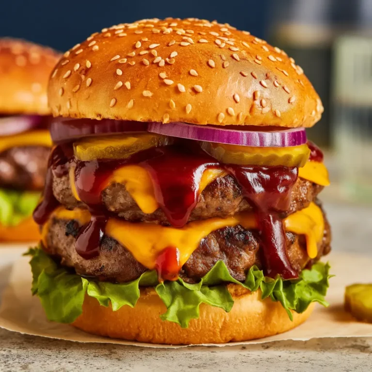 bbq cheddar cheese burgers