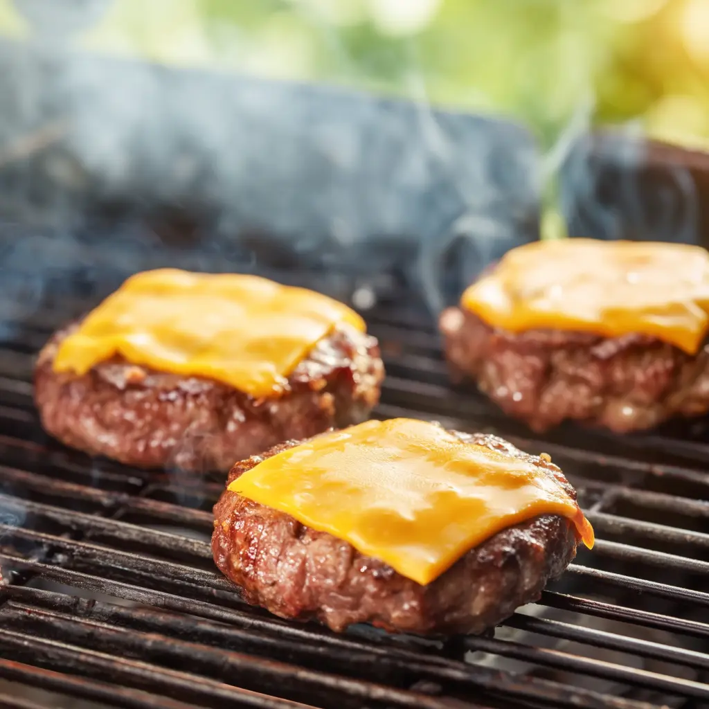 bbq cheddar cheese burgers