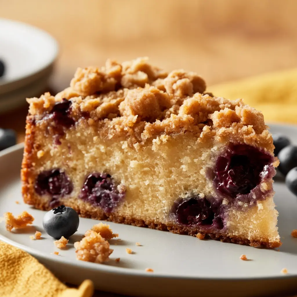 brown butter blueberry coffee cake