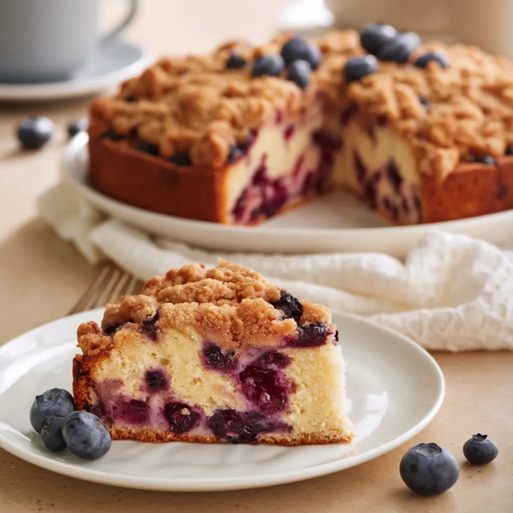 brown butter blueberry coffee cake