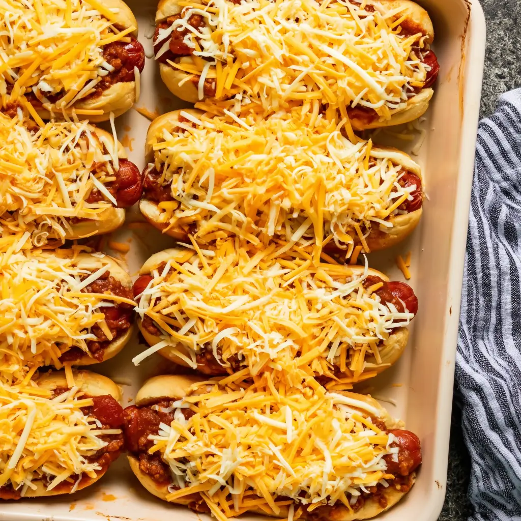 baked chili dogs