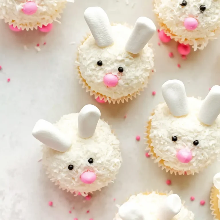 easter bunny cupcakes