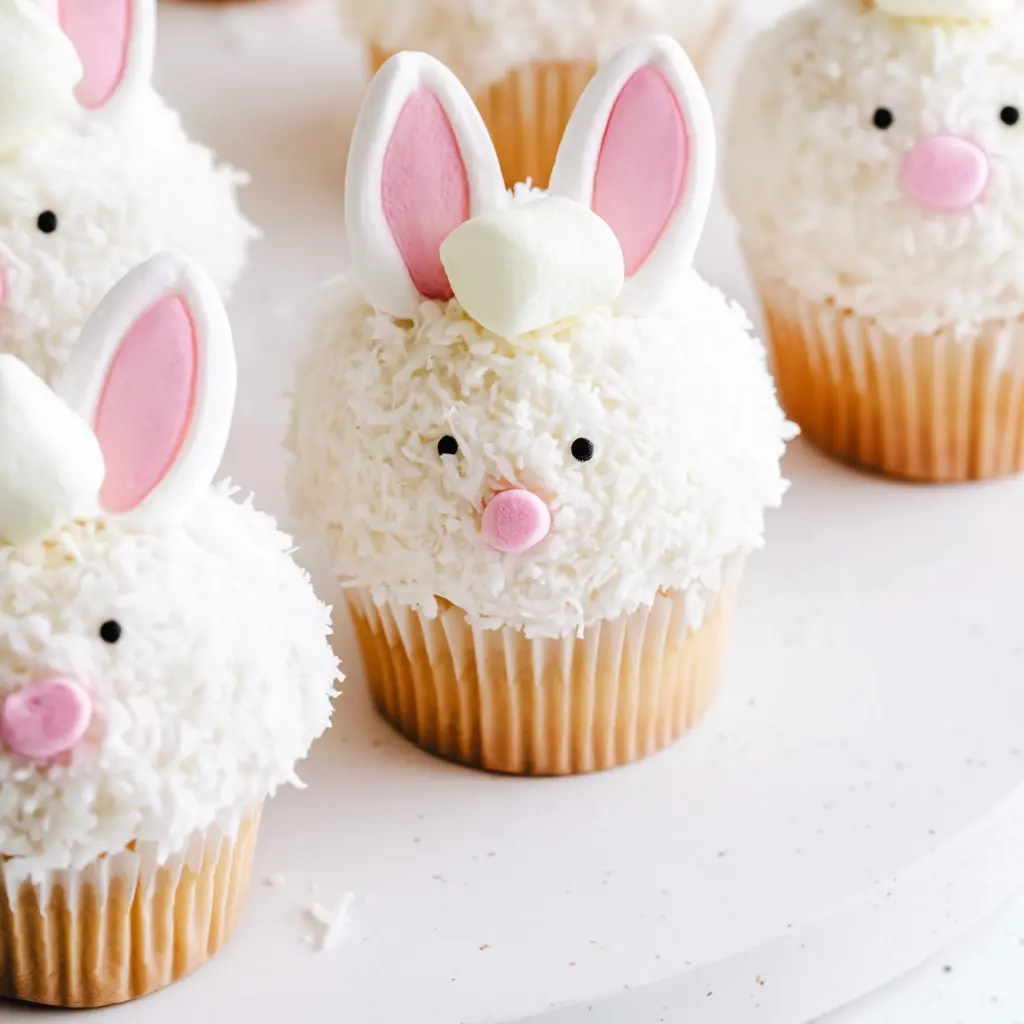 easter bunny cupcakes