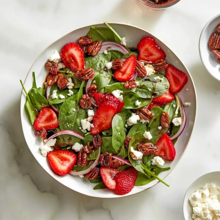 strawberry spinach salad
