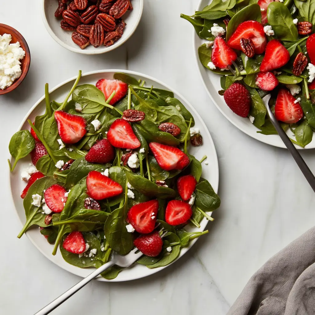 strawberry spinach salad