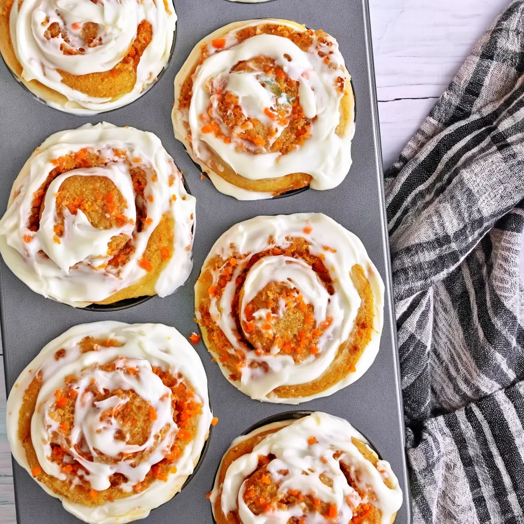 carrot cake cinnamon rolls