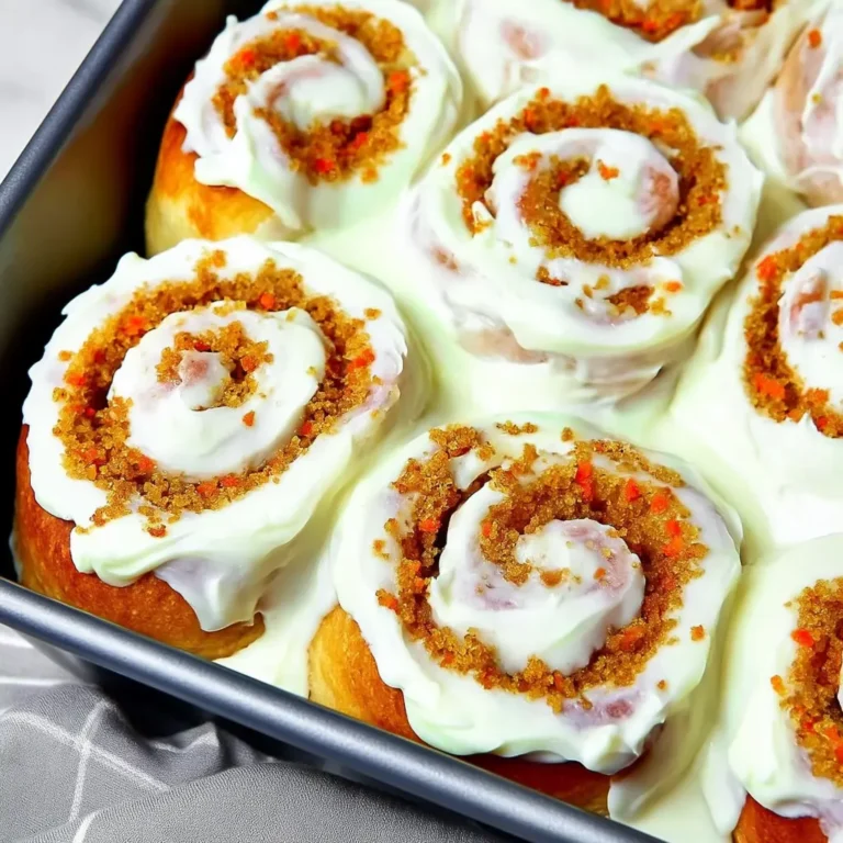 carrot cake cinnamon rolls