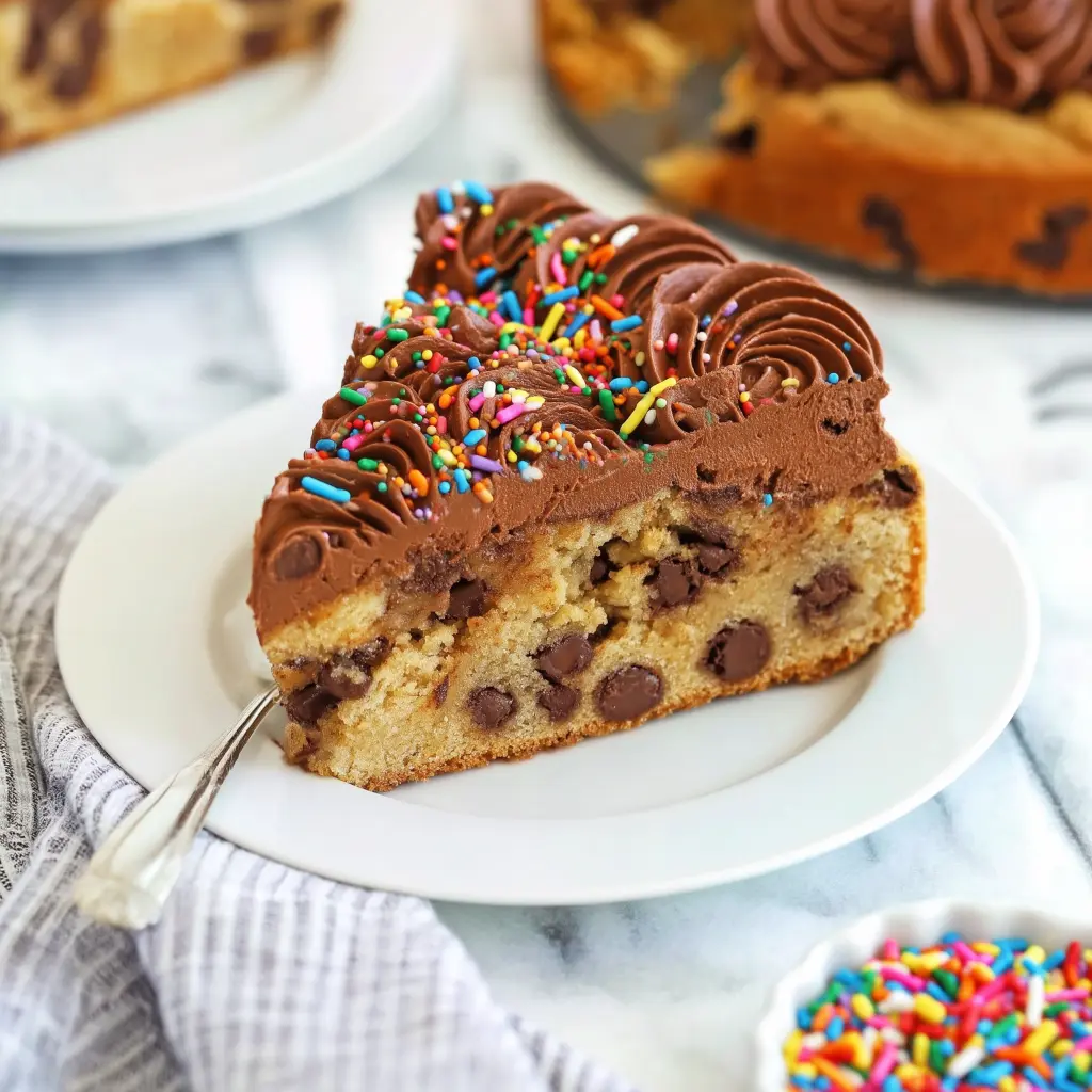 chocolate chip cookie cake