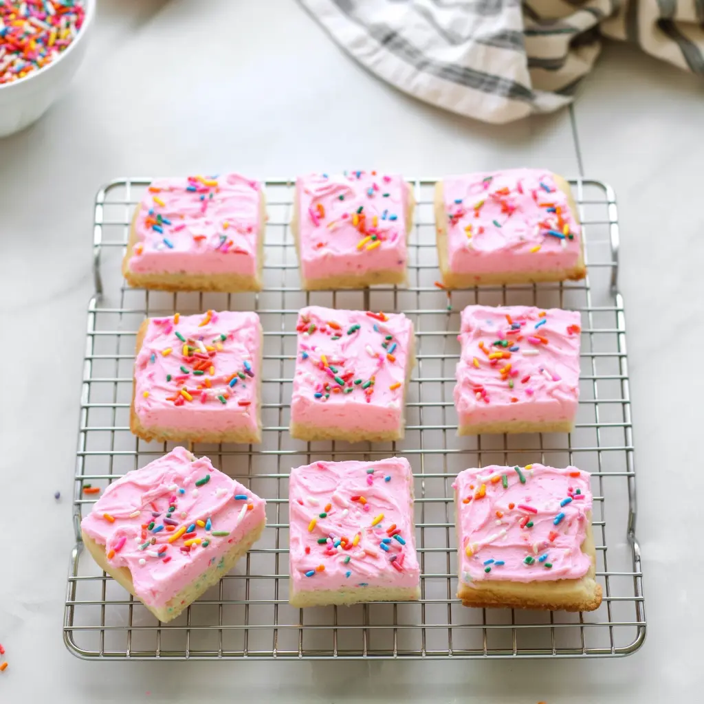 frosted sugar cookie bars