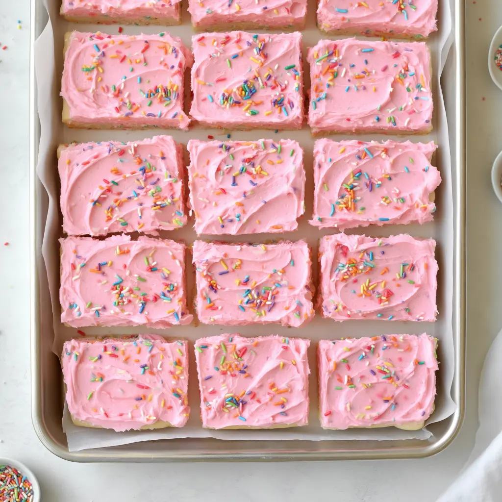 frosted sugar cookie bars
