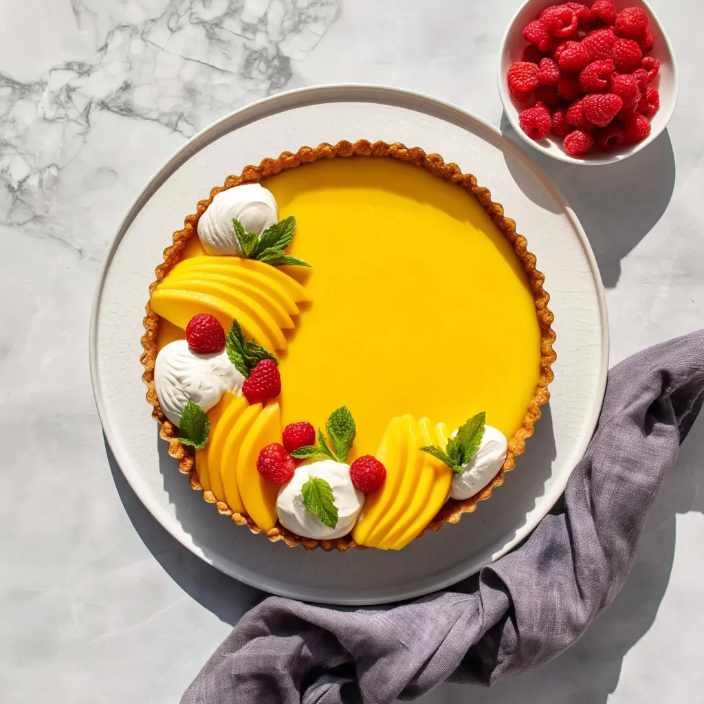 mango curd tart