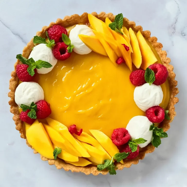 mango curd tart