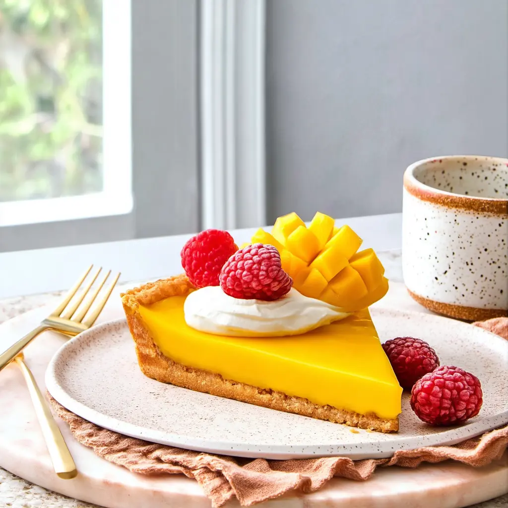 mango curd tart