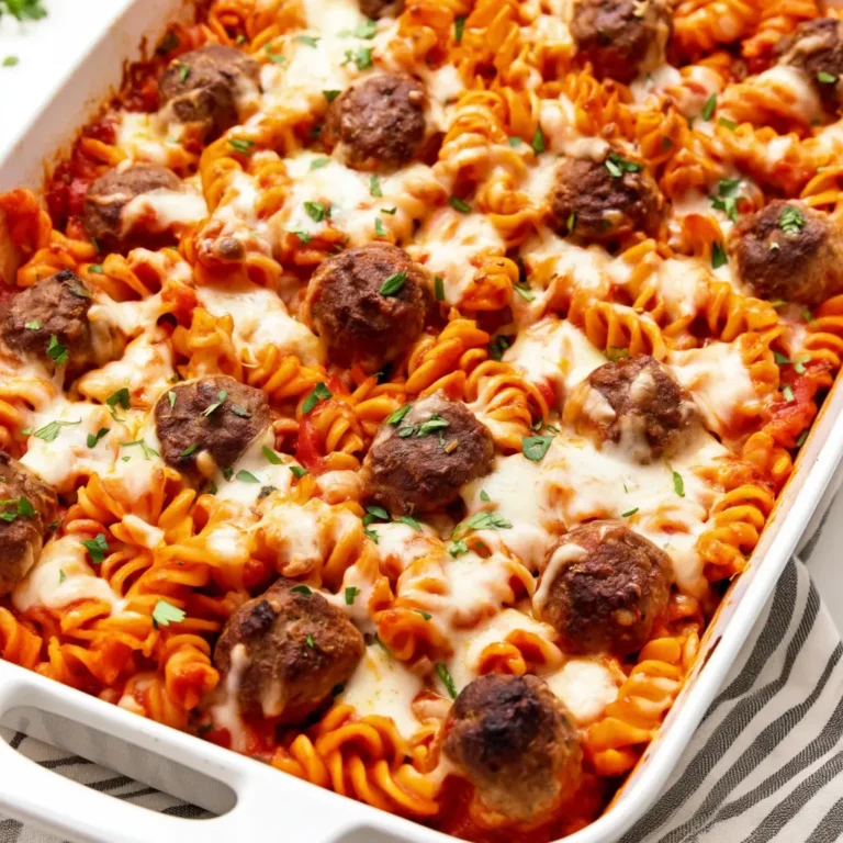 meatball pasta casserole
