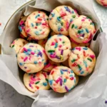 mini sugar cookies with sprinkles