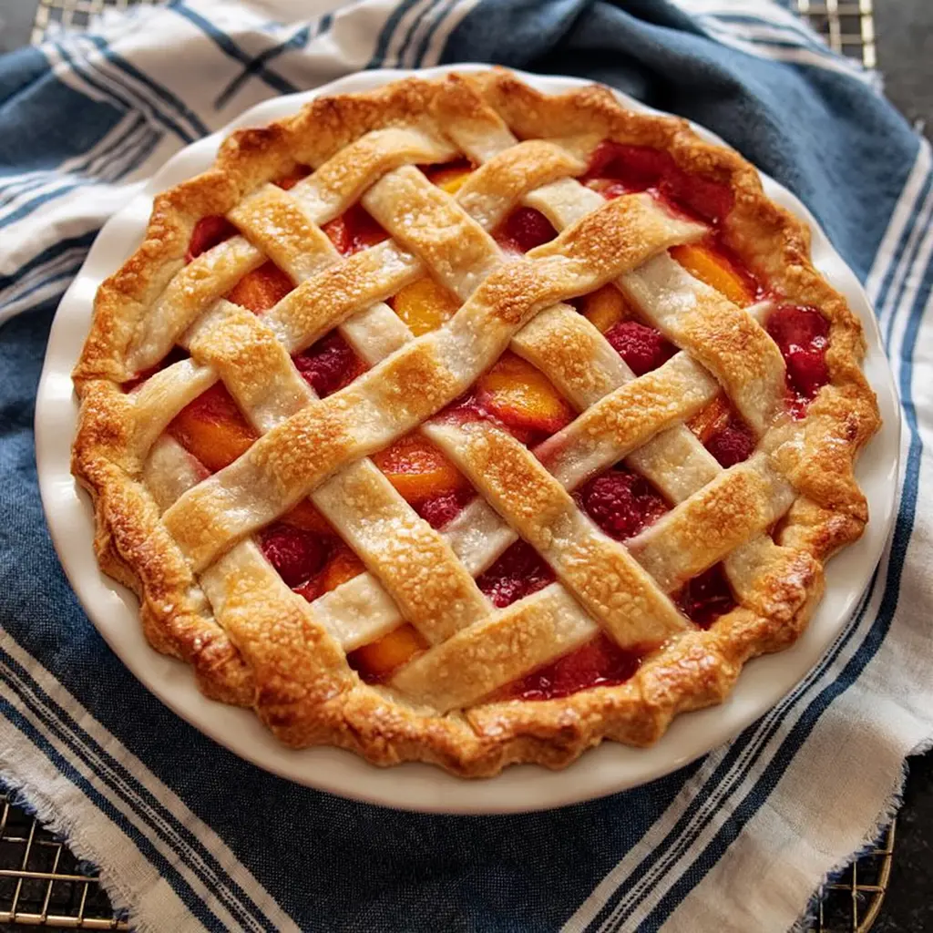 raspberry peach pie