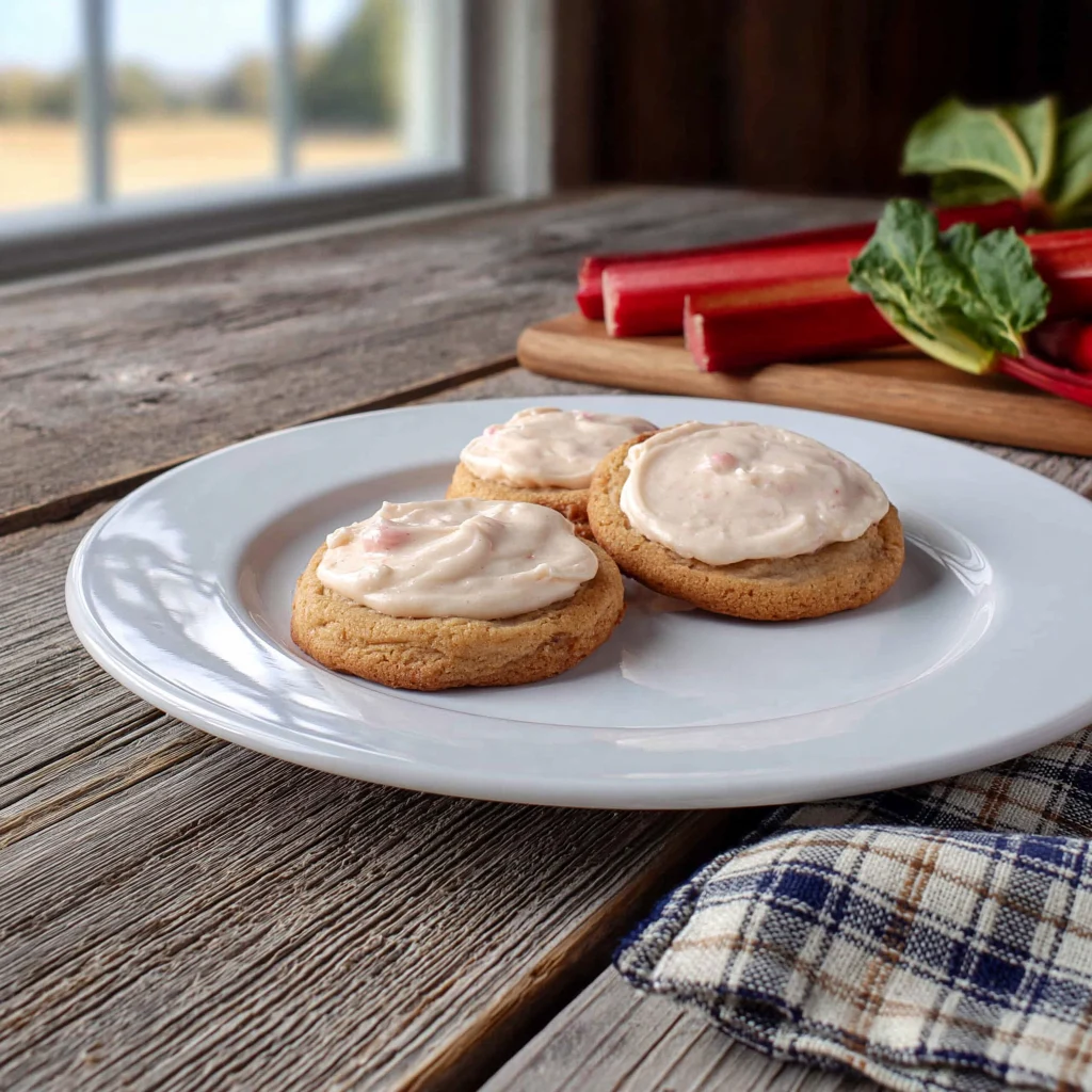 rhubarb cookies