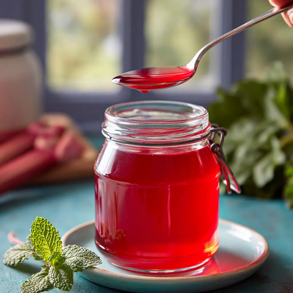 rhubarb simple syrup