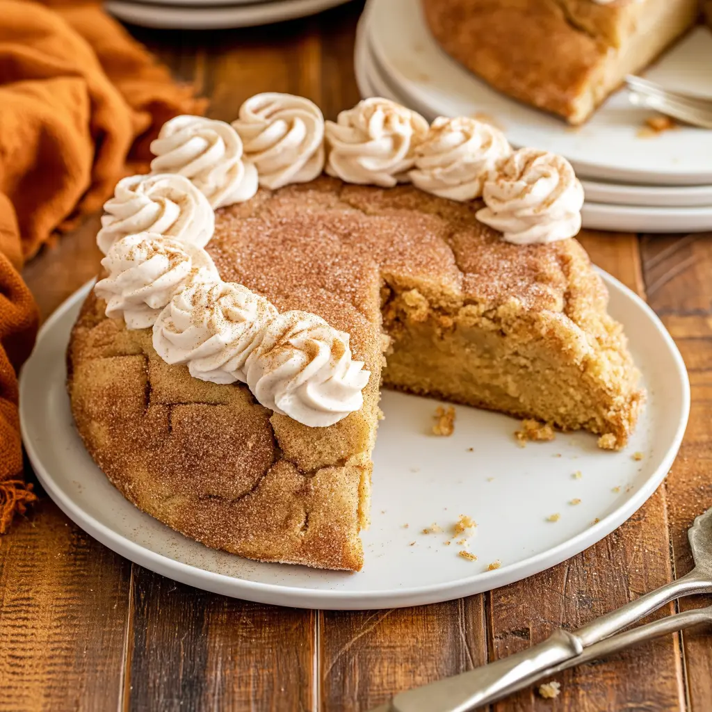 snickerdoodle cookie cake