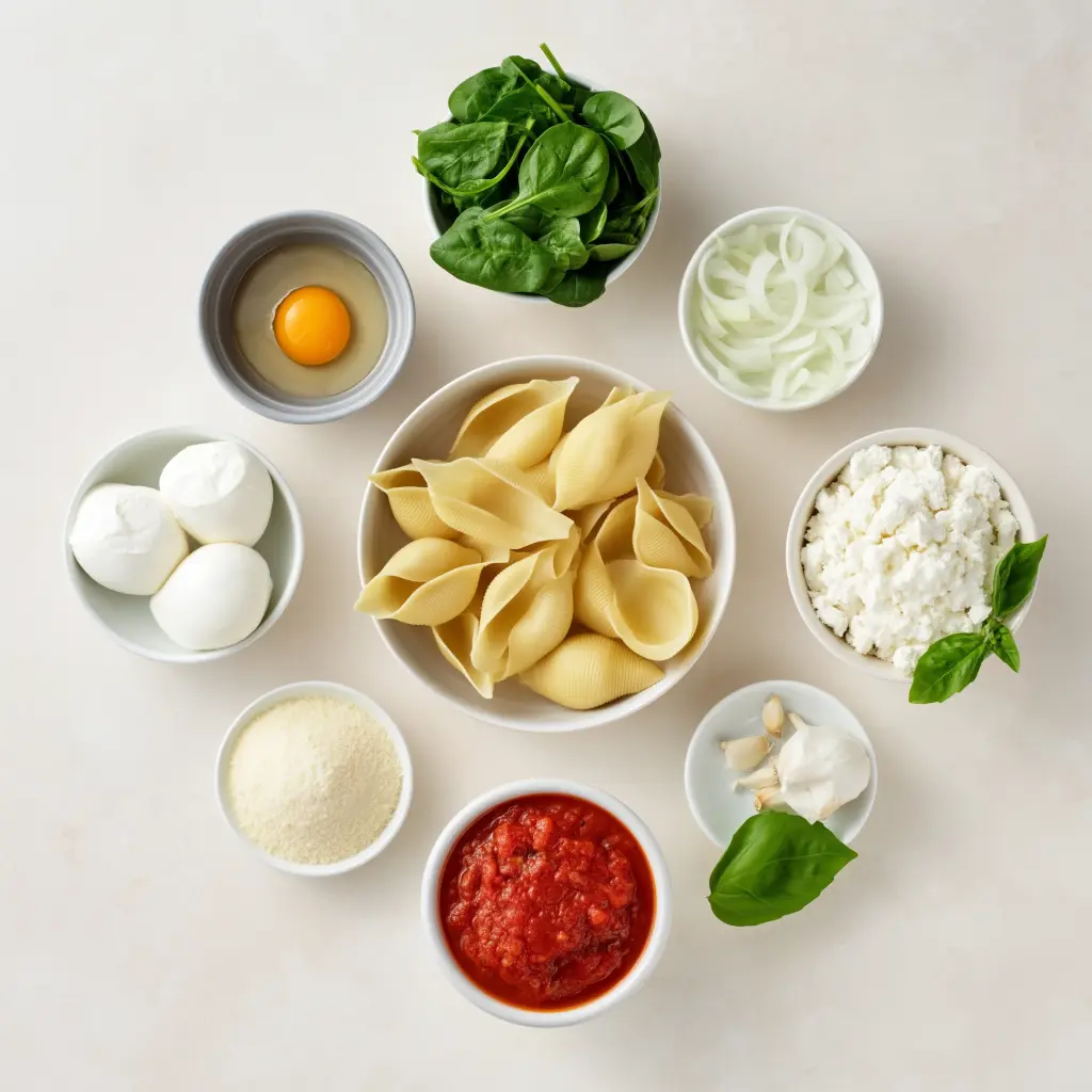 spinach and ricotta stuffed shells