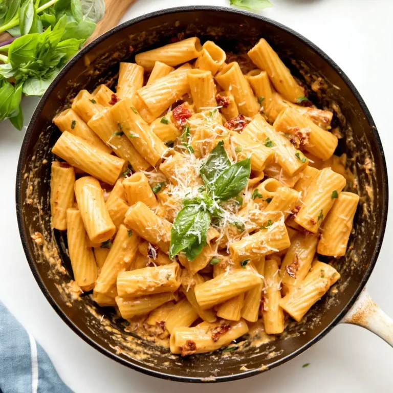 creamy sun dried tomato pasta