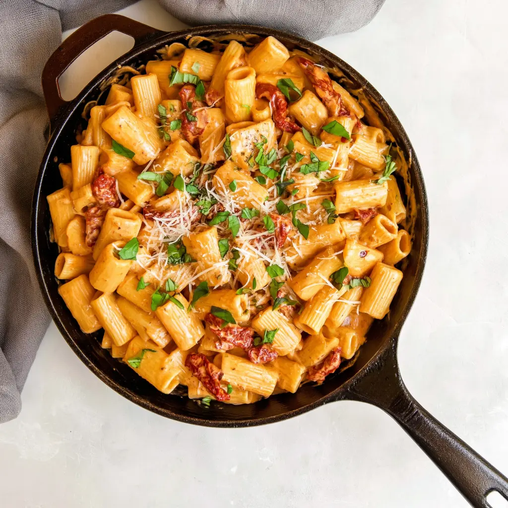 creamy sun dried tomato pasta