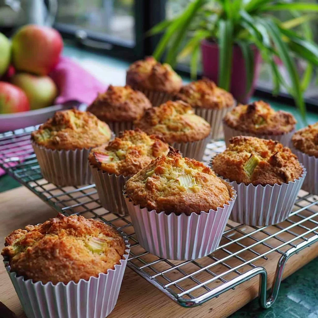 Apple Rhubarb Muffins You’ll Bake on Repeat