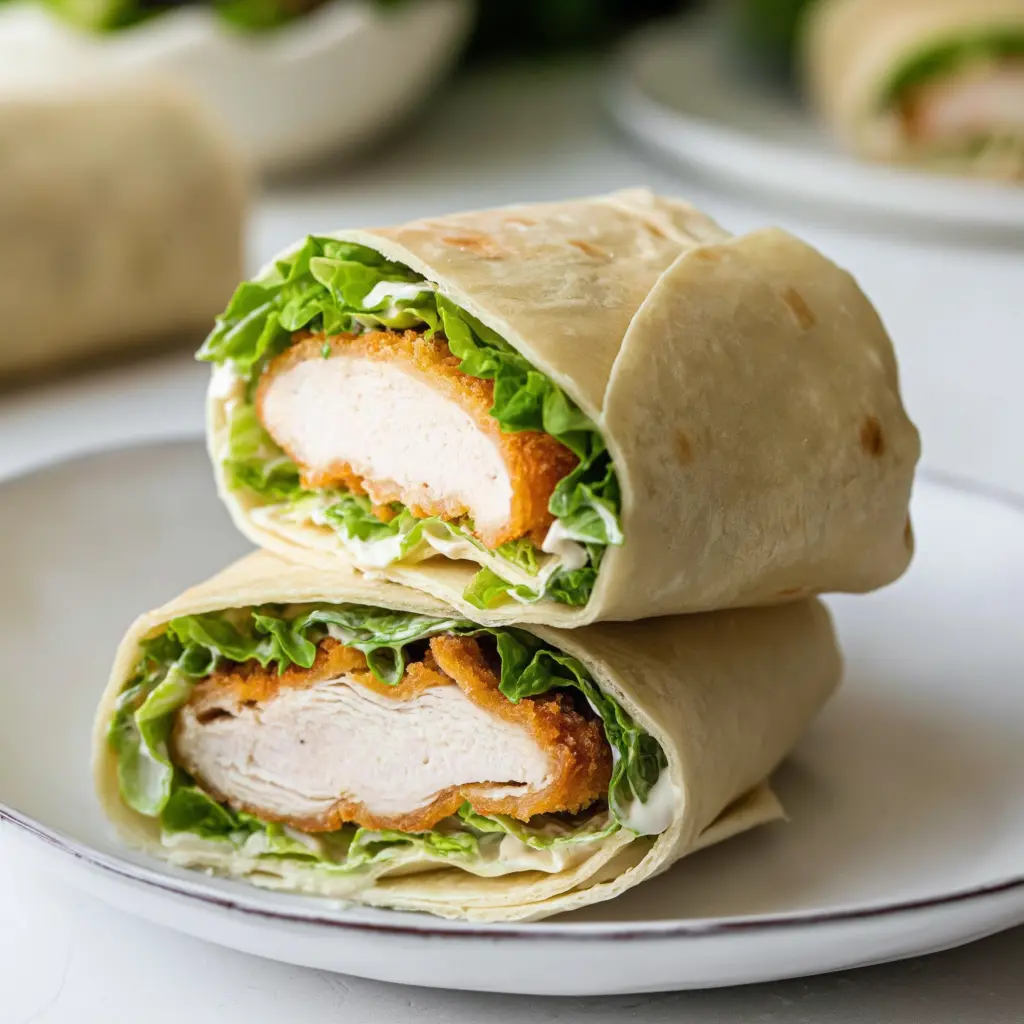 chicken caesar wraps