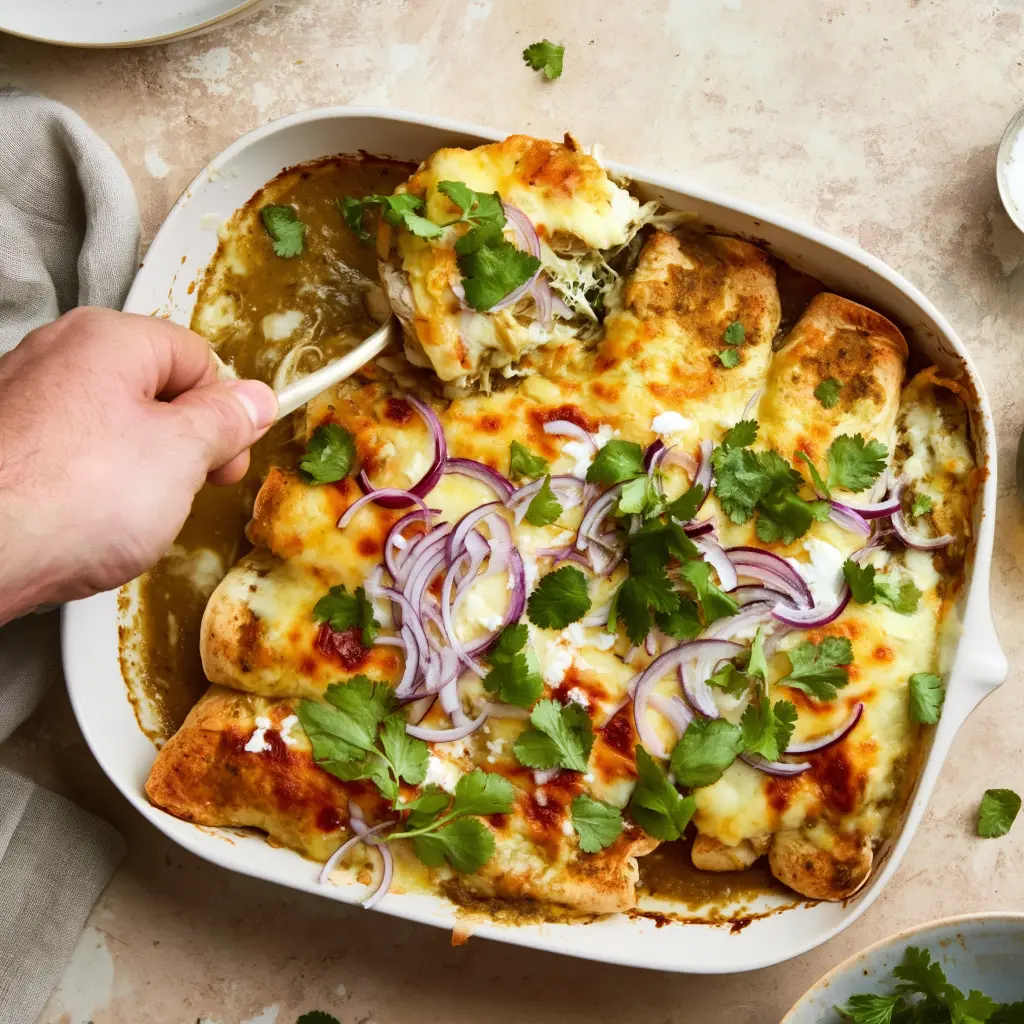 green chicken enchiladas