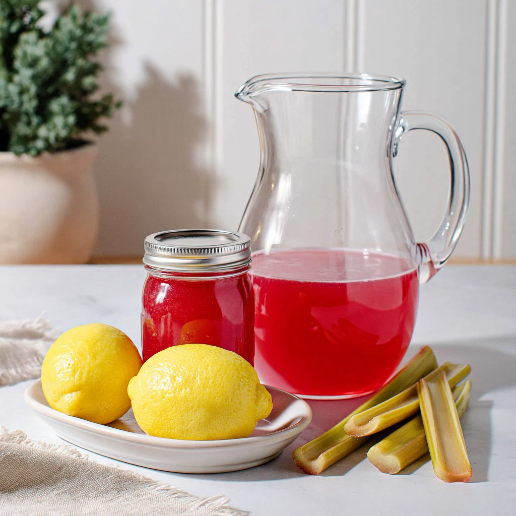 rhubarb lemonade